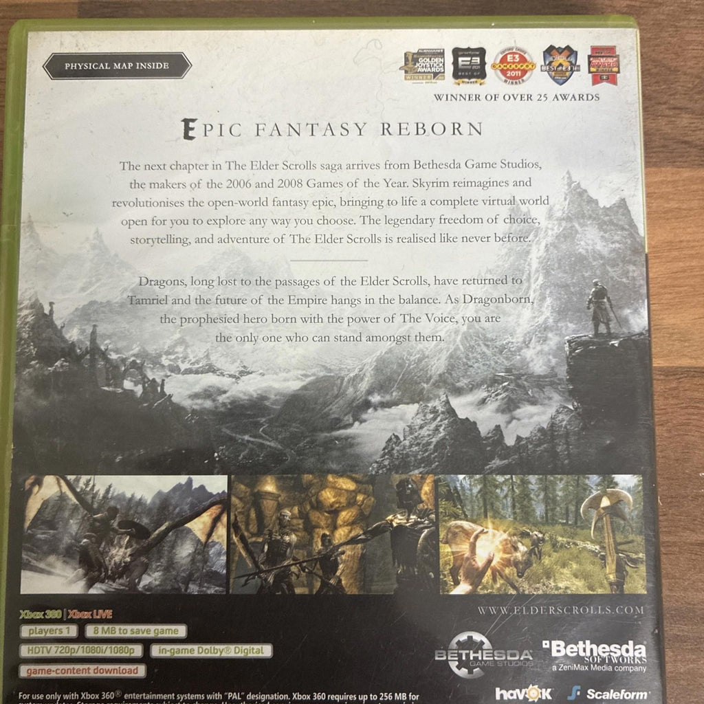 The Elder Scrolls V: Skyrim (Microsoft Xbox 360, 2011)