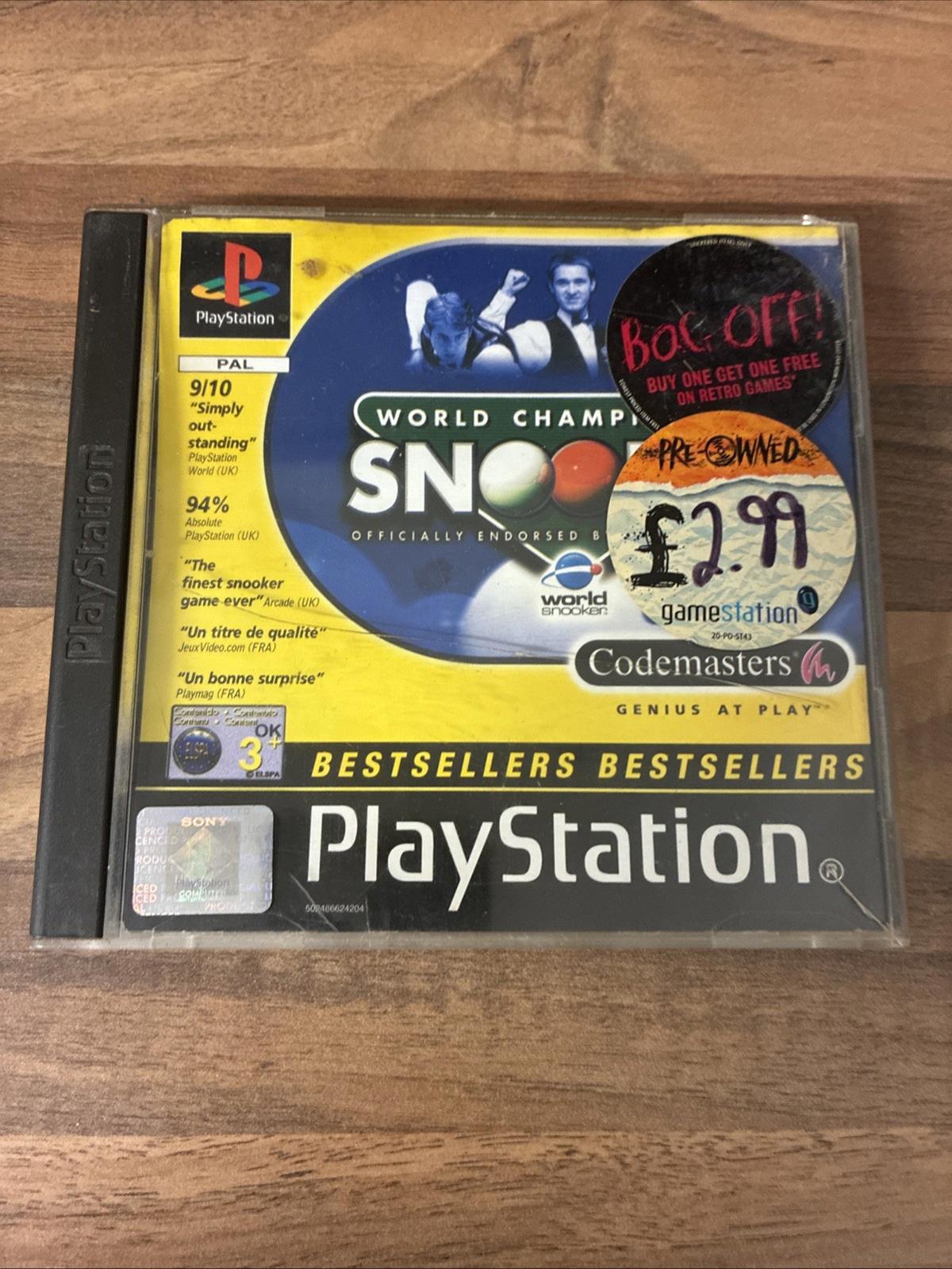 World Championship Snooker (Sony PlayStation 1, 2000)