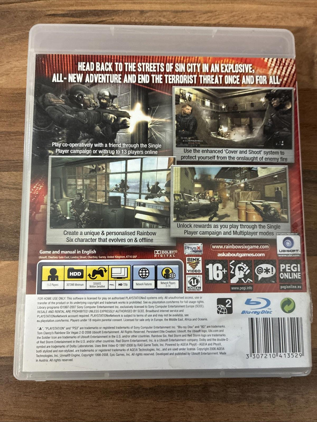 Tom Clancy's Rainbow Six: Vegas (PS3) PEGI 16+ Shoot 'Em Up