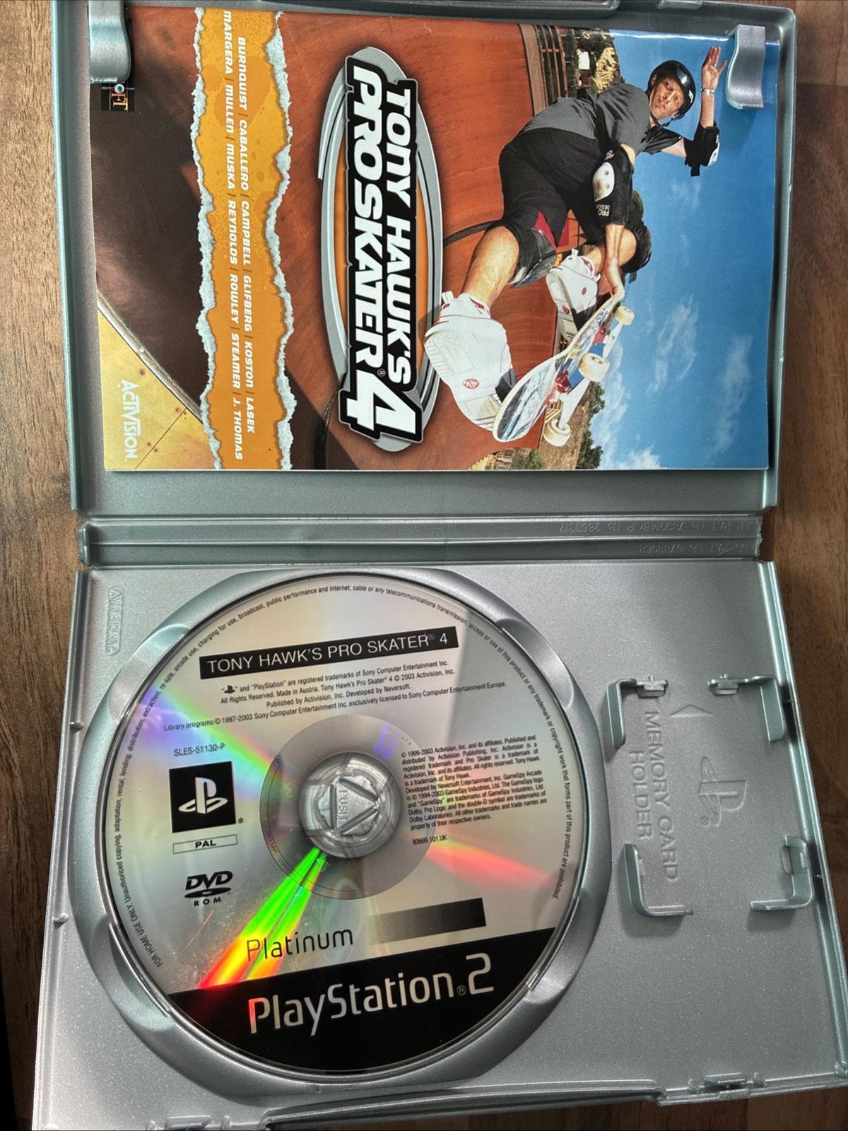 TONY HAWK'S PRO SKATER 04 PlayStation 2 Platinum game PS2 includes Manual