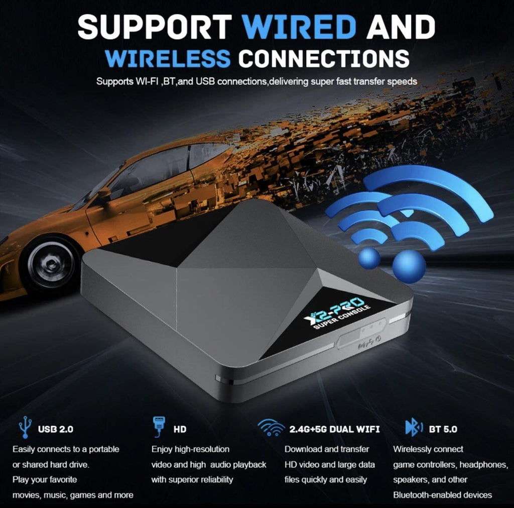 SUPER CONSOLE X2 PRO (256GB) RETRO 108000 GAMES CONSOLE SMART TV Box!