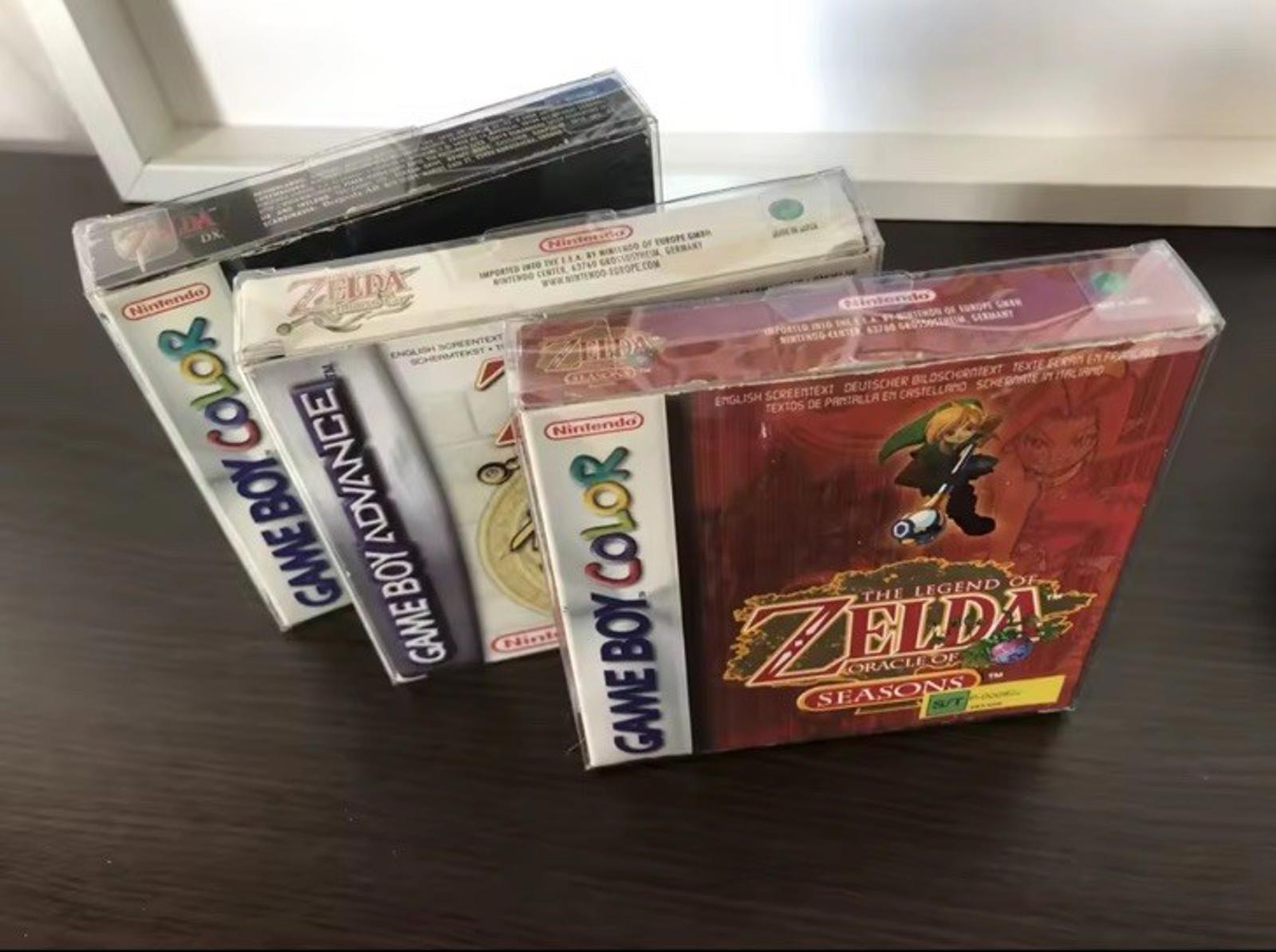 10x Clear Box Protector GBA GBC GB Nintendo Gameboy Game Box Display Case