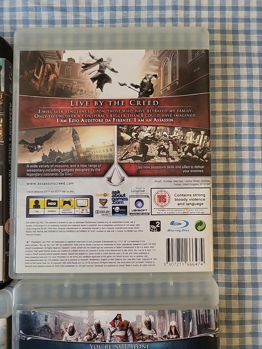 PS3 Assassins Creed Bundle Of 4 Games 2,Brotherhood, Black Flag Revelations