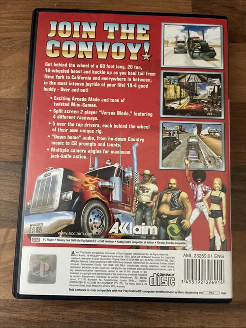 18 Wheeler: American Pro Trucker (Sony PlayStation 2, 2001) Complete Disc Mint