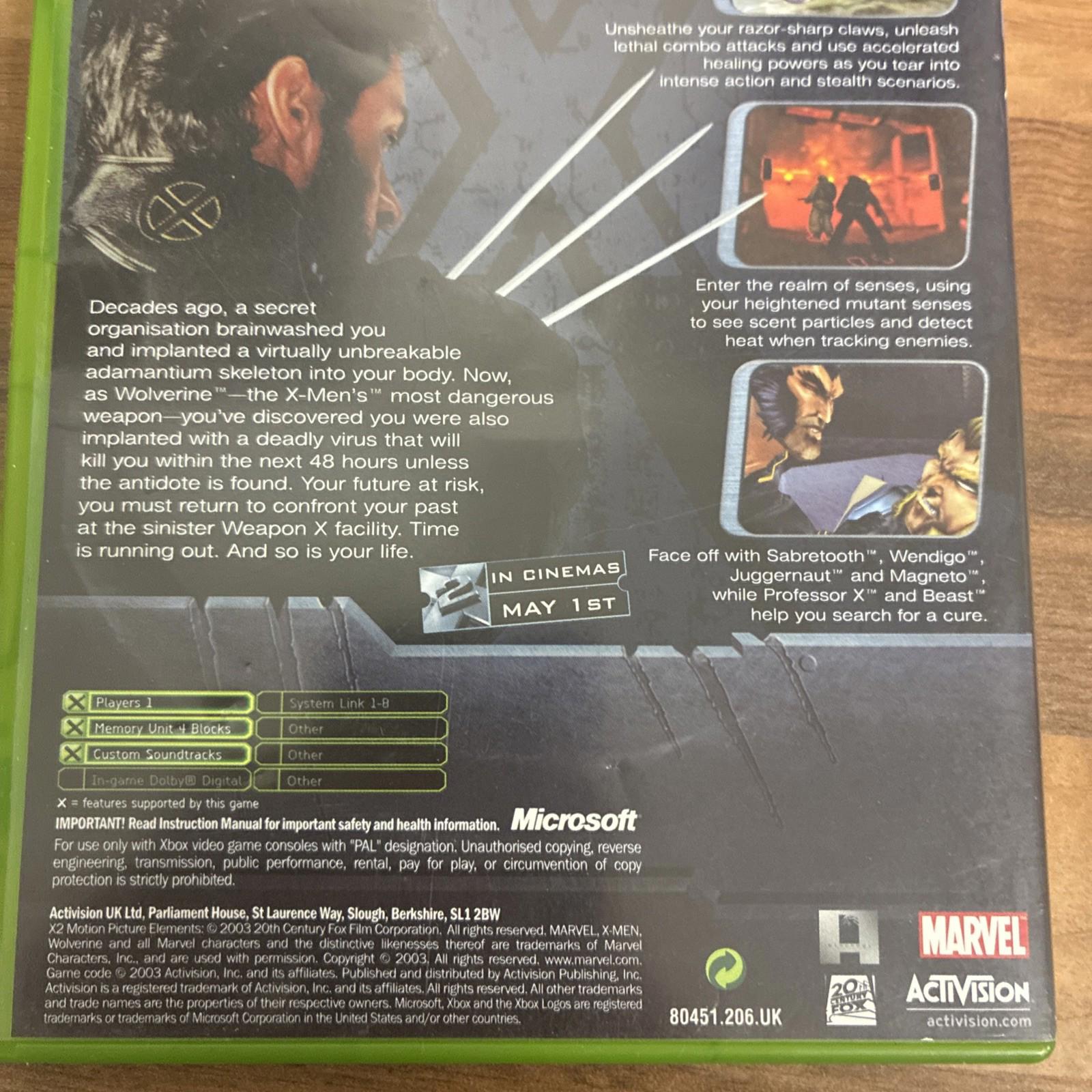 X2: Wolverine's Revenge (Microsoft Xbox, 2003)