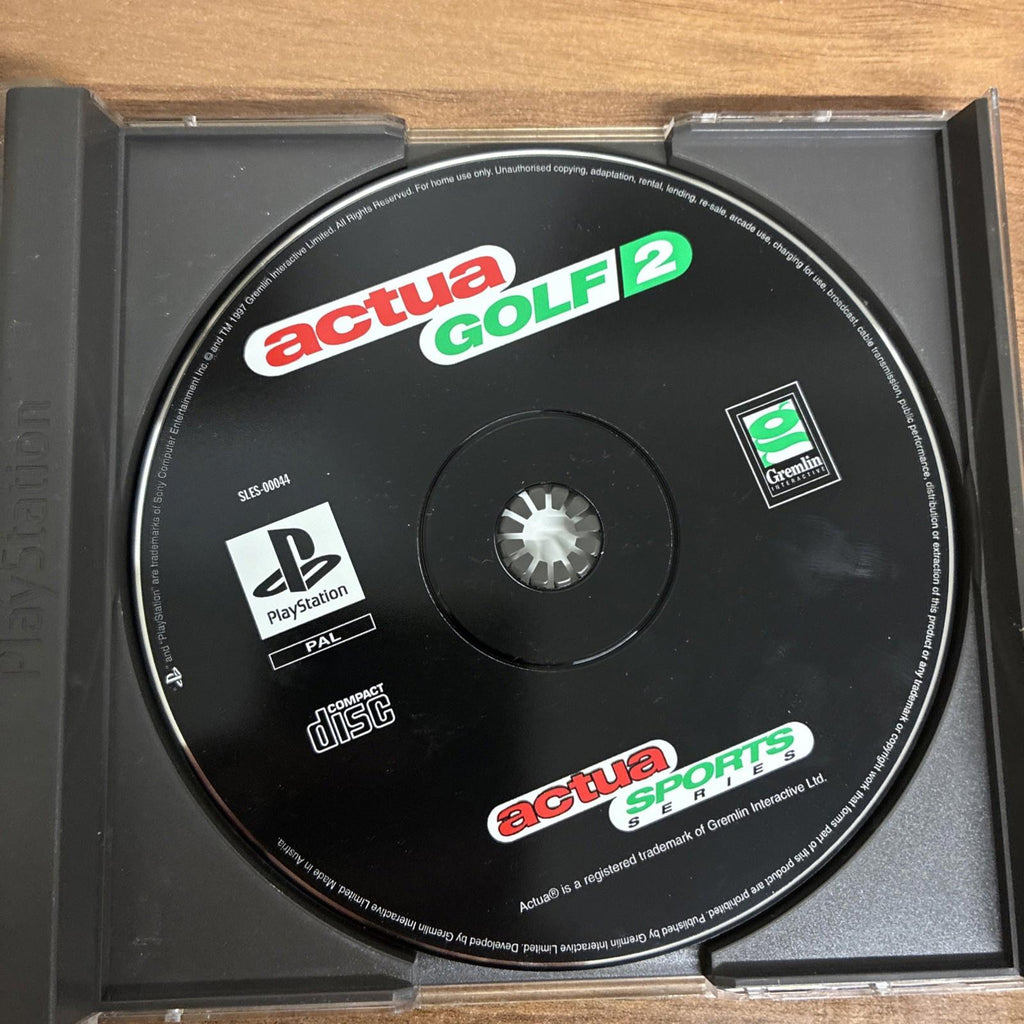 Actua Golf 2 - Sony Playstation 1 PS1 Complete With Manual Vgc