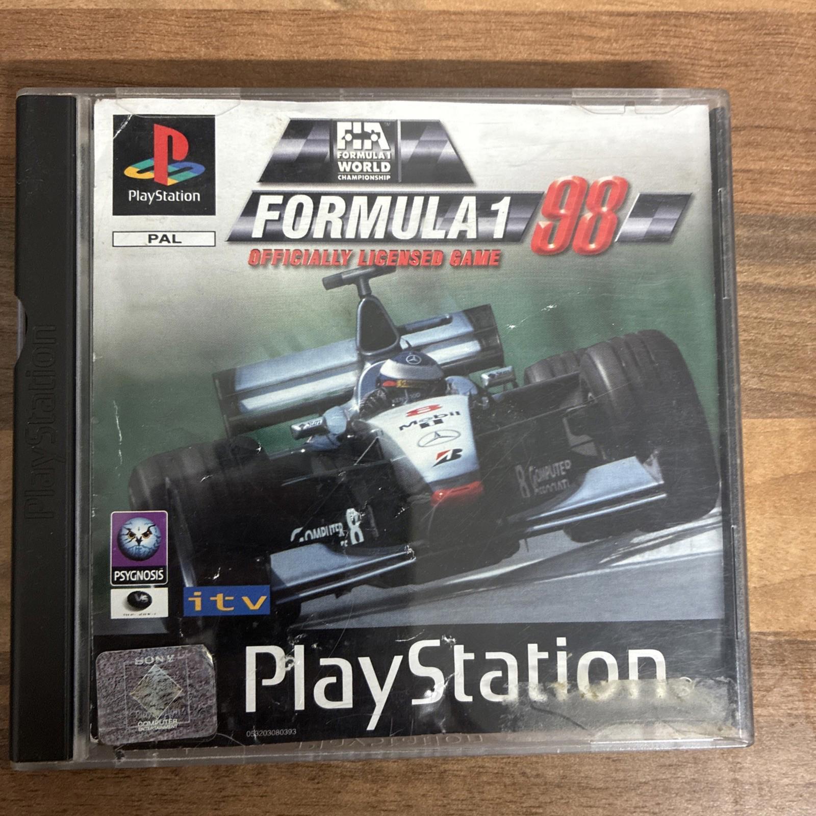 Formula One 98 PS1 (COMPLETE INC MANUAL) Sony Playstation