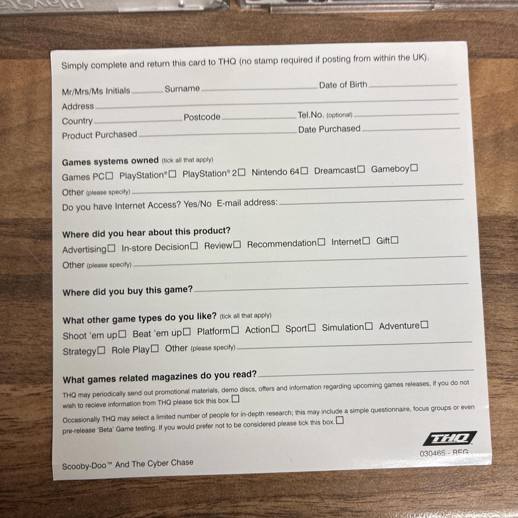 Scooby-Doo and the Cyber Chase PS1 (COMPLETE) black label Disc MINT!