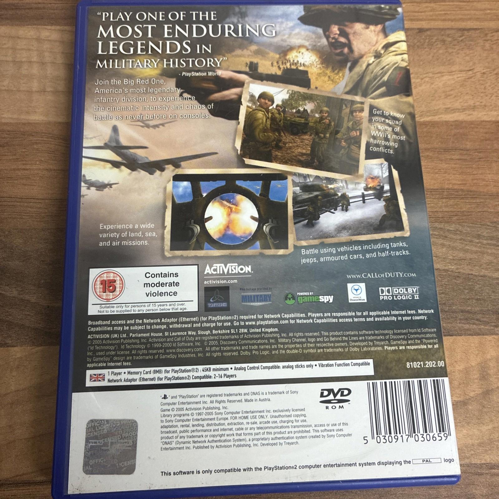 PlayStation2 : Call of Duty 2: The Big Red One (PS2) VideoGames Amazing Value