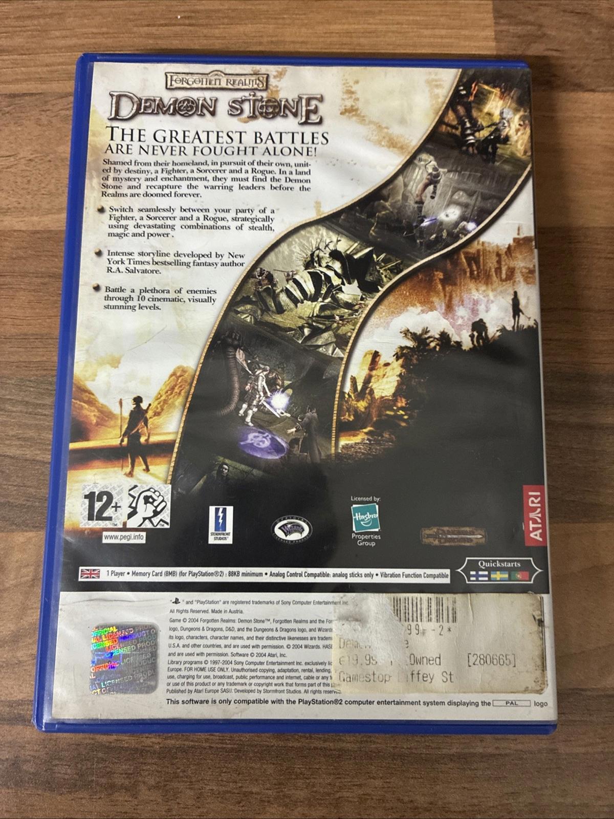 Forgotten Realms: Demon Stone (Sony PlayStation 2, 2004) - European Version