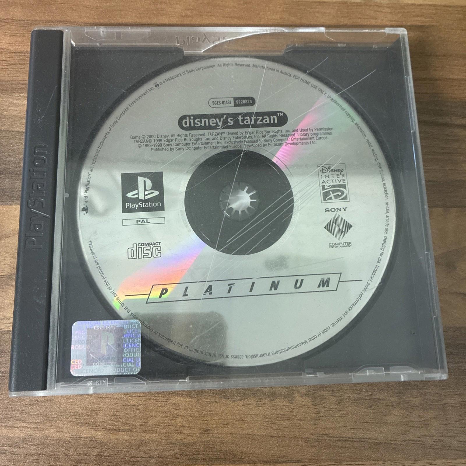 Disneys Tarzan Platinum - Playstation 1 -  Acceptable Condition. No manual