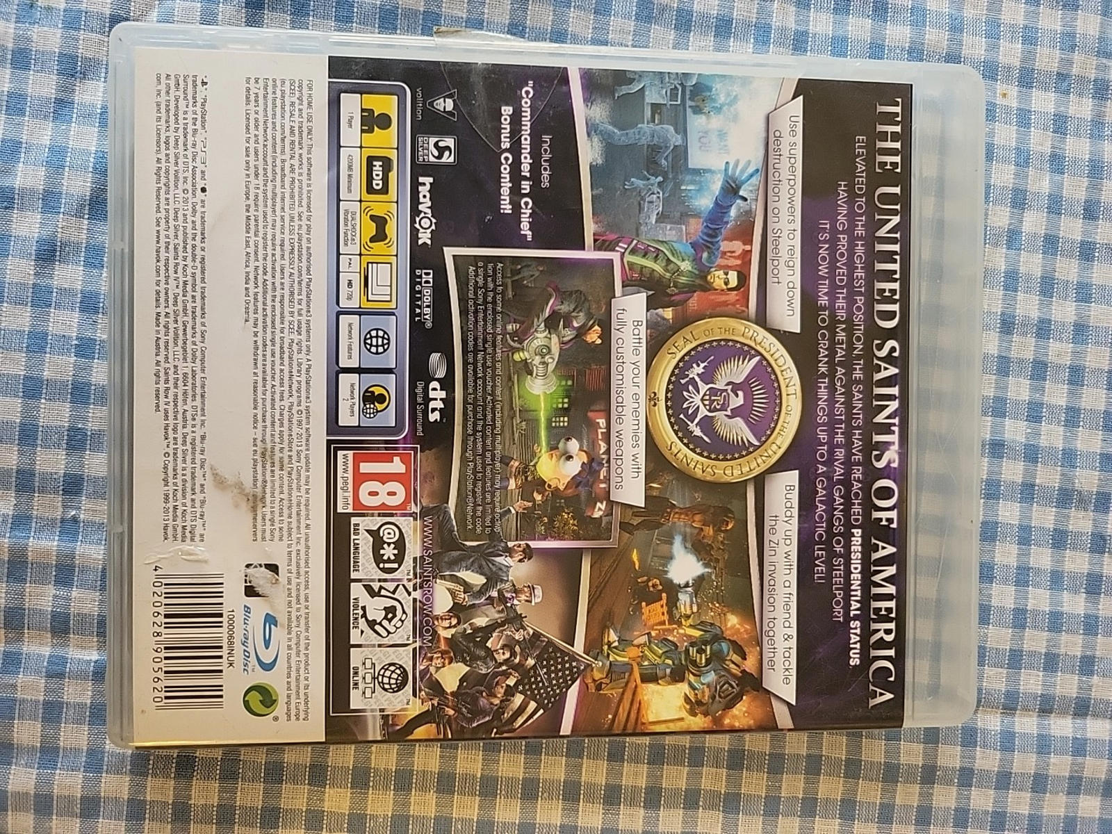 Saints Row IV, Commander In Chief Edition Sony PlayStation 3 With Manual UK PAL