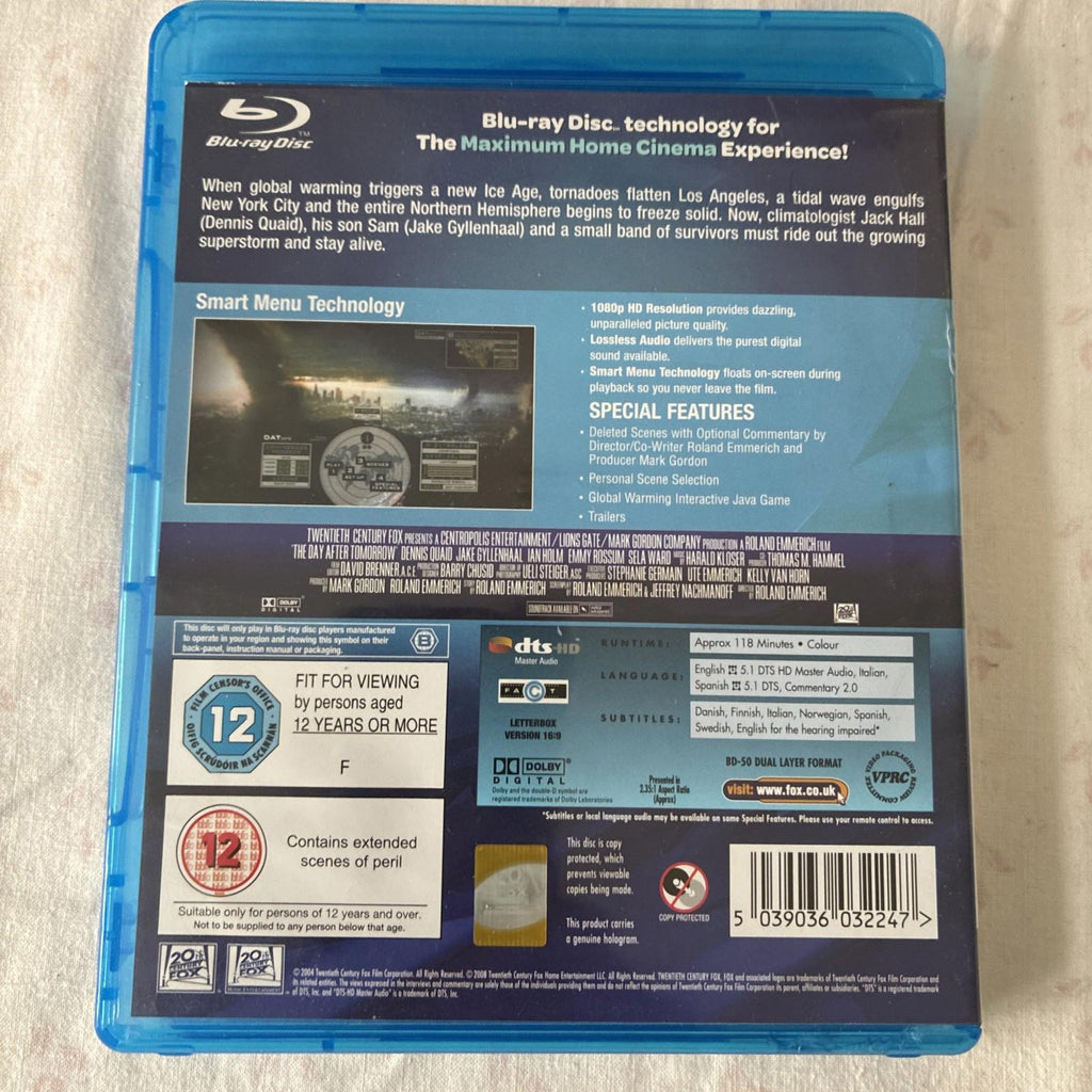 The Day After Tomorrow (Blu-ray, 2008)