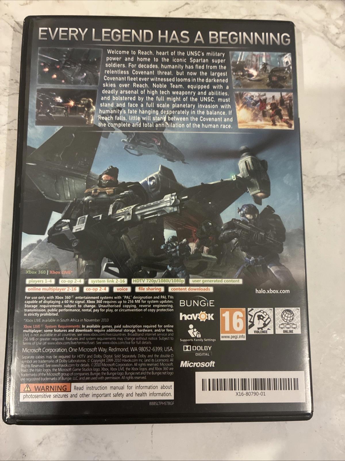 Halo: Reach (Xbox 360) PEGI 16+ Shoot 'Em In Excellent Condition With Manual