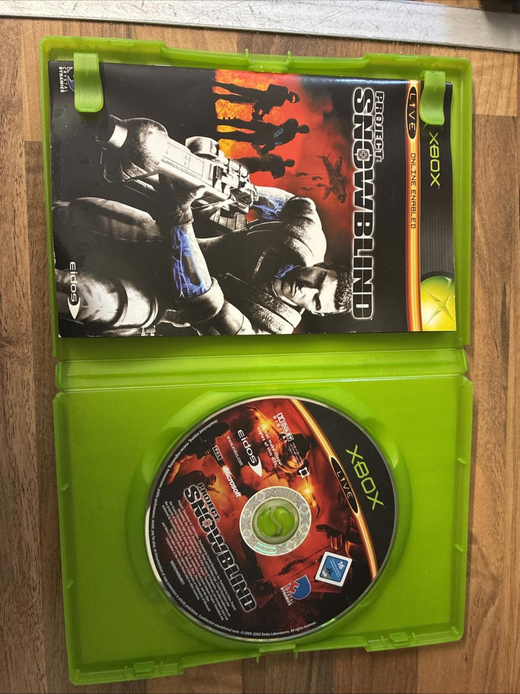Project Snowblind Xbox UK Pal Includes Manual