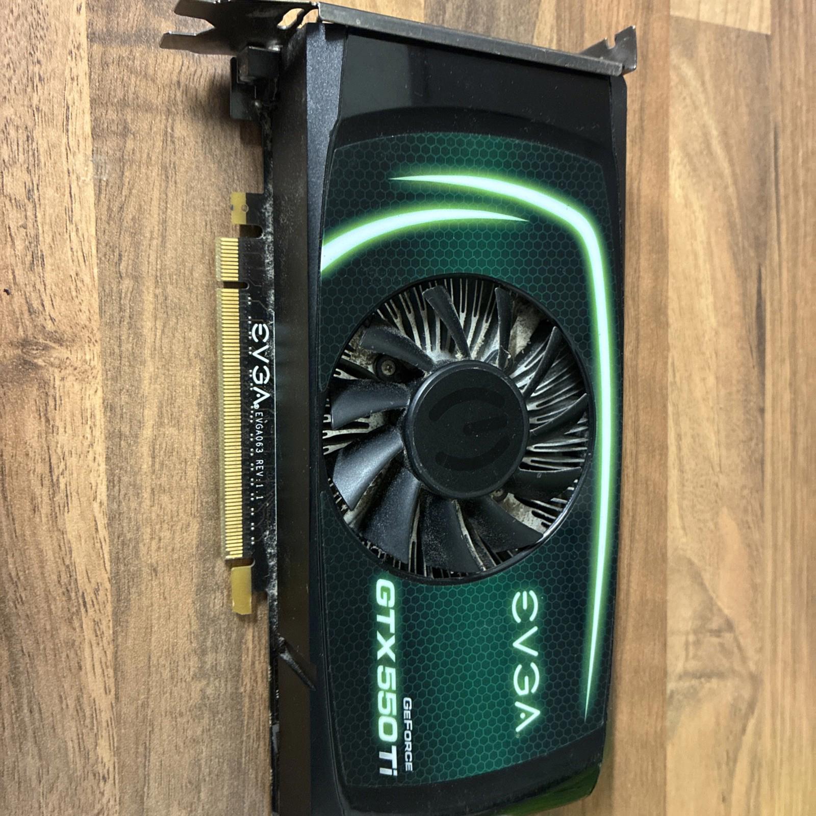 EVGA GeForce GTX 550 Ti (1024 MB)Graphics Card Working condition comes. HDMI