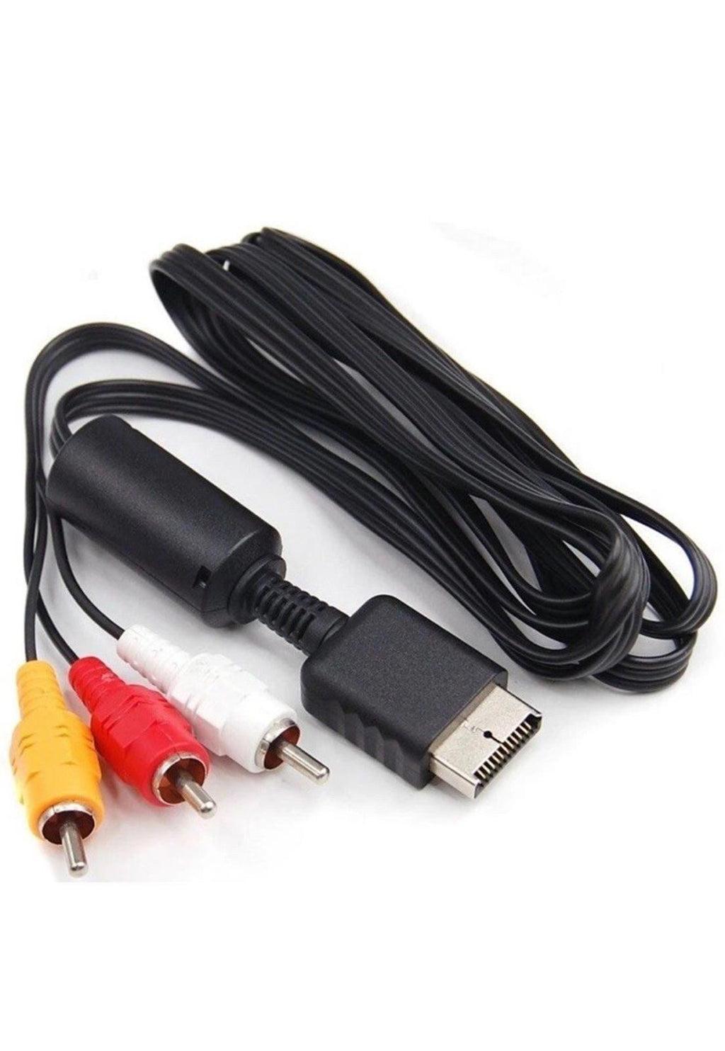 Audio Video AV Cable for Sony Playstation PS2 PS3 Console Lead Wire 1.5m Black