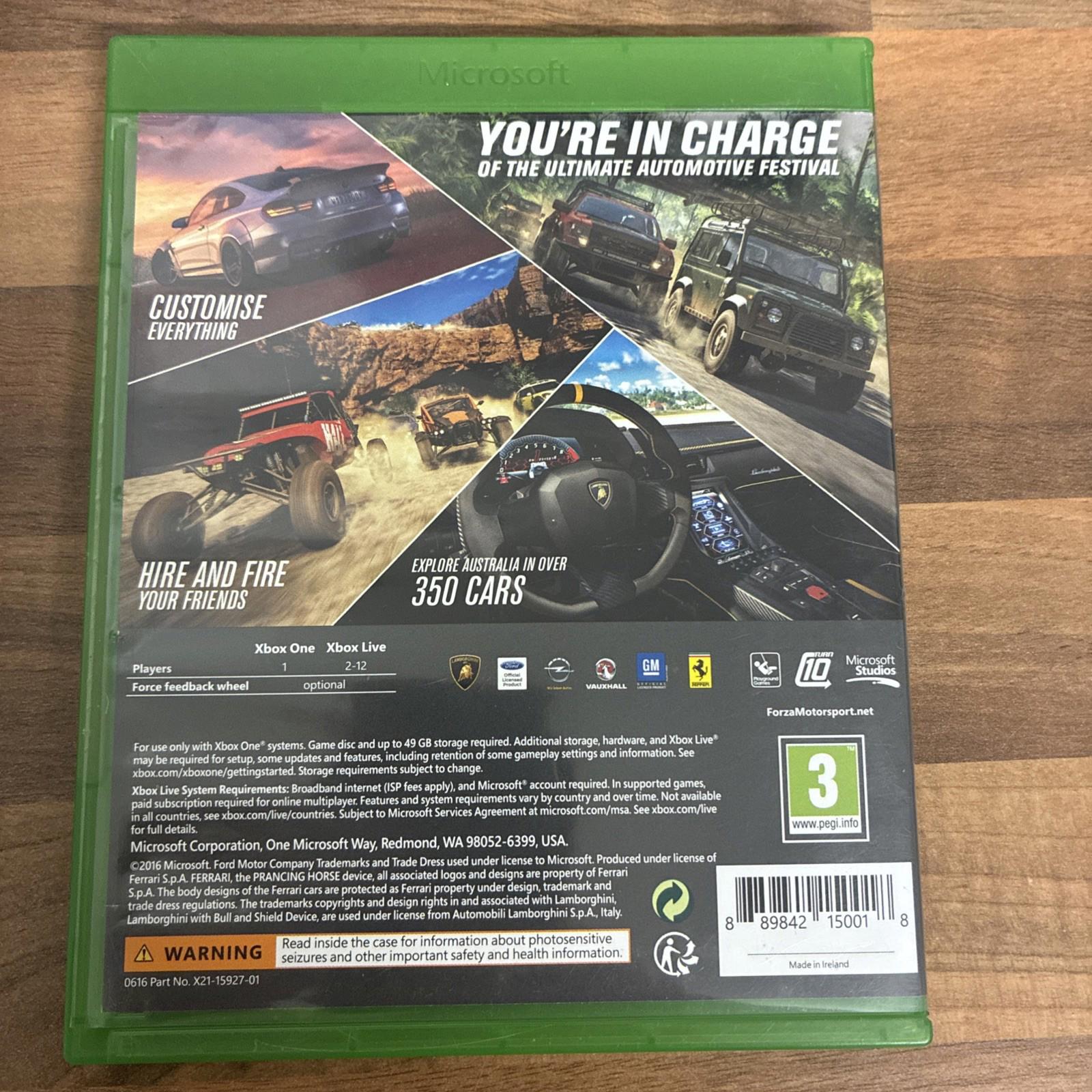 Forza: Horizon 3 (Microsoft Xbox One, 2016)