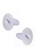 Plastic Hole Tidy Wall Grommet Sky twin Double Coax Aerial Cable Entry WHITE x 2