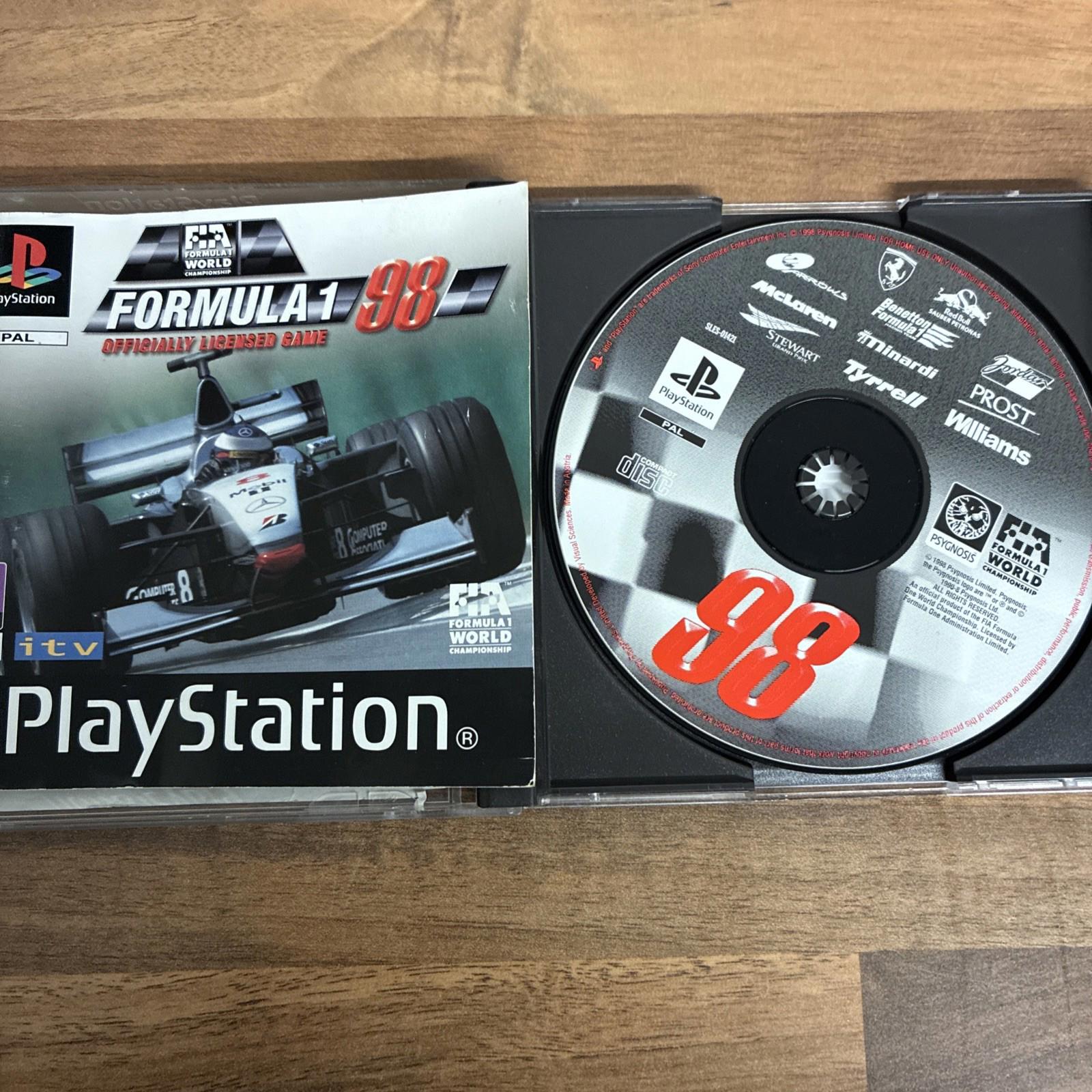 Formula One 98 PS1 (COMPLETE INC MANUAL) Sony Playstation