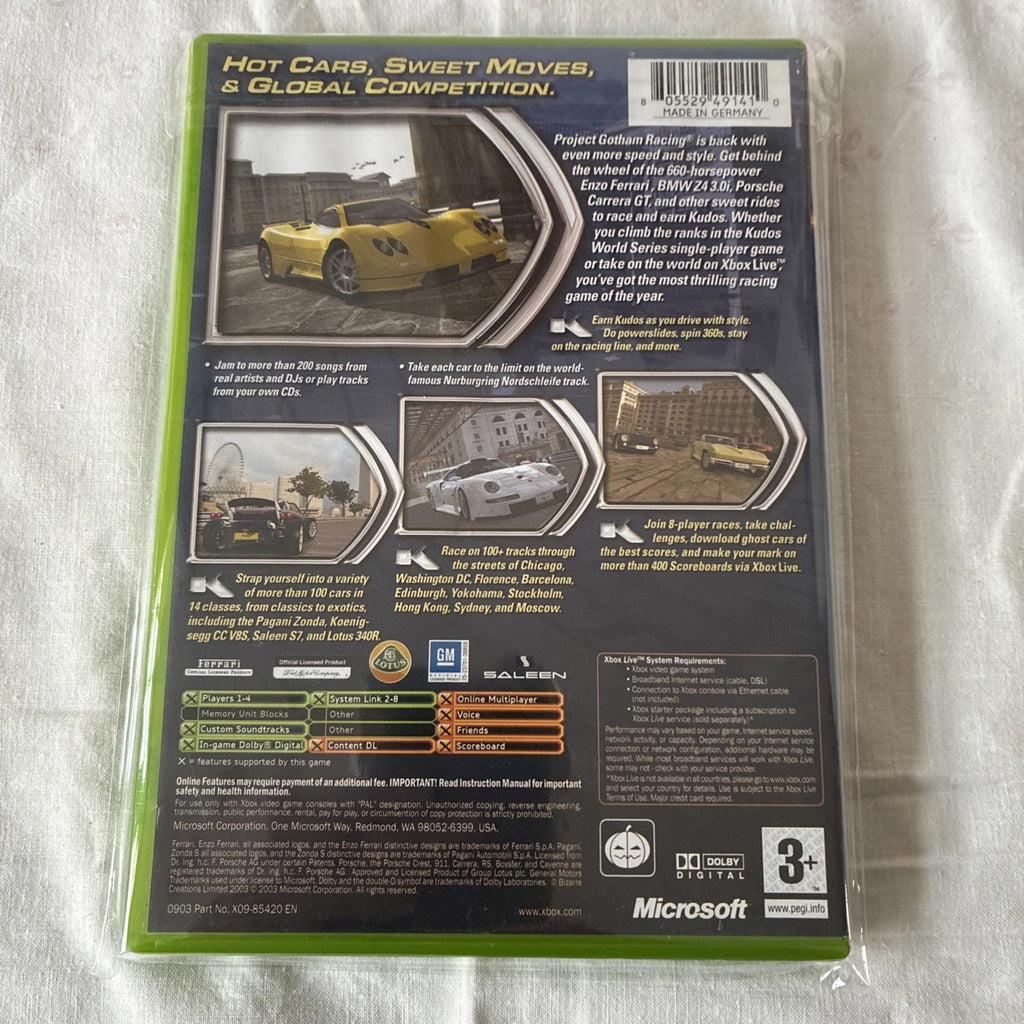 Project Gotham Racing 2 (Microsoft Xbox, 2003) - European Version With Manual