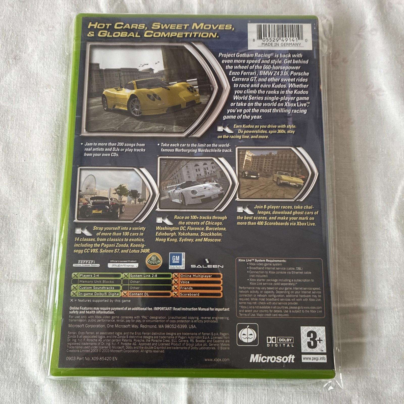 Project Gotham Racing 2 (Microsoft Xbox, 2003) - European Version With Manual