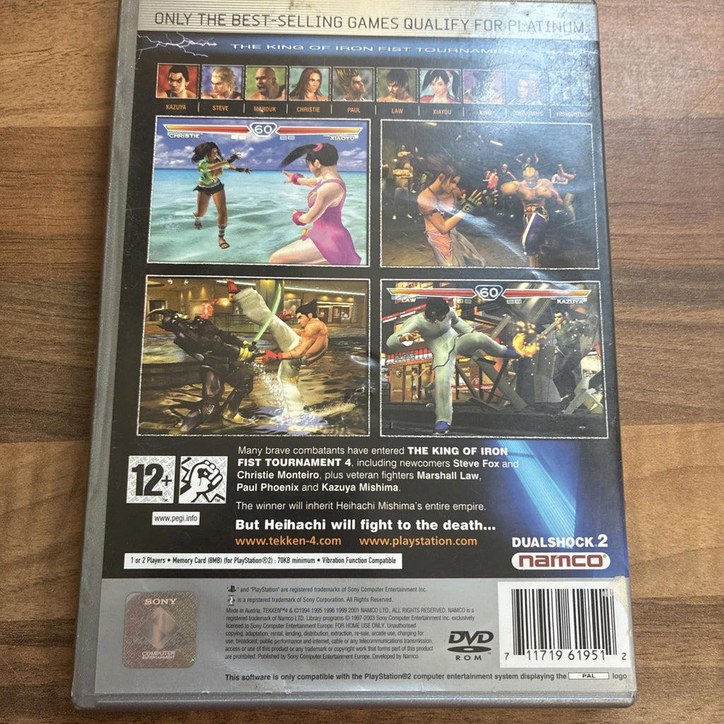 Tekken 4 -- Platinum Edition (Sony PlayStation 2, 2003) - European Version