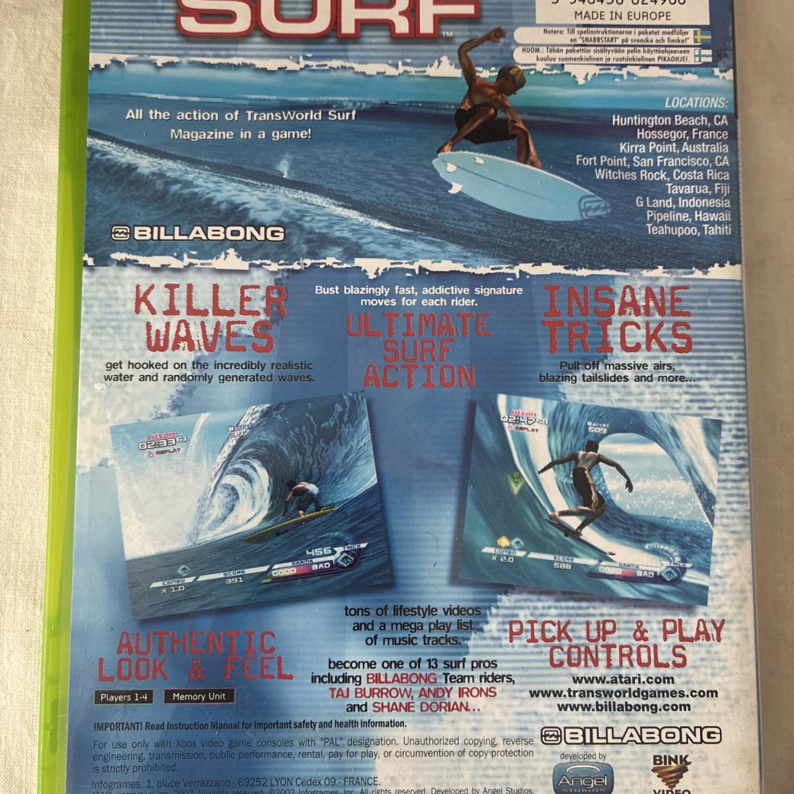TransWorld Surf (Original Xbox) In Very Good Condition
