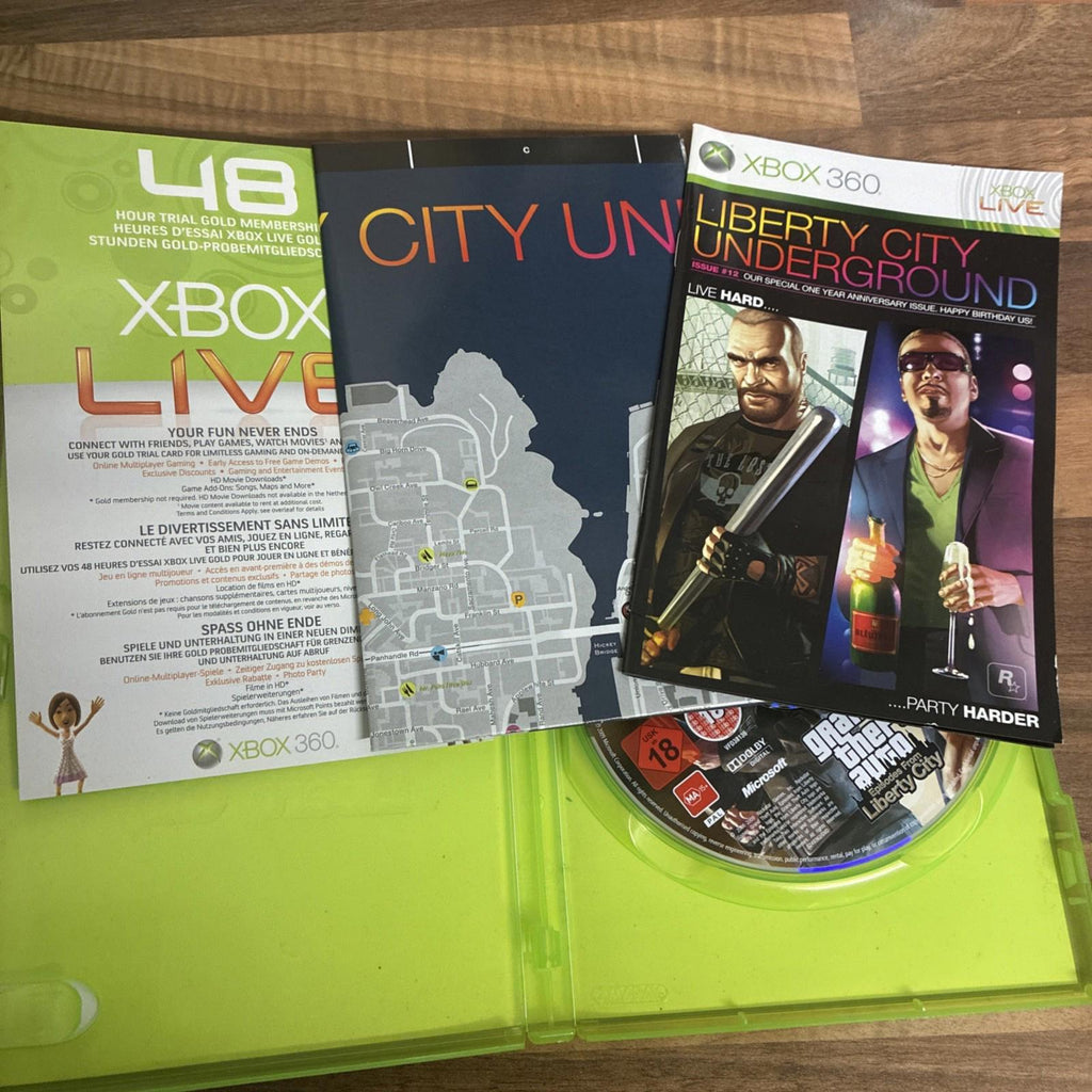 Grand Theft Auto: Episodes From Liberty City (Microsoft Xbox 360, 2009) Map
