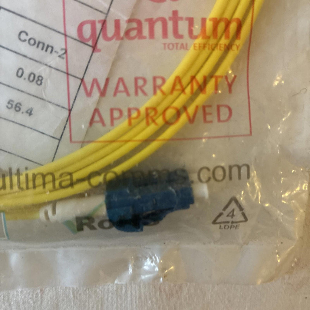 Fibre Optic Patch Cable LC APC-LC APC Duplex OS2 Single-mode w/ 2mm Jacket 0.5m