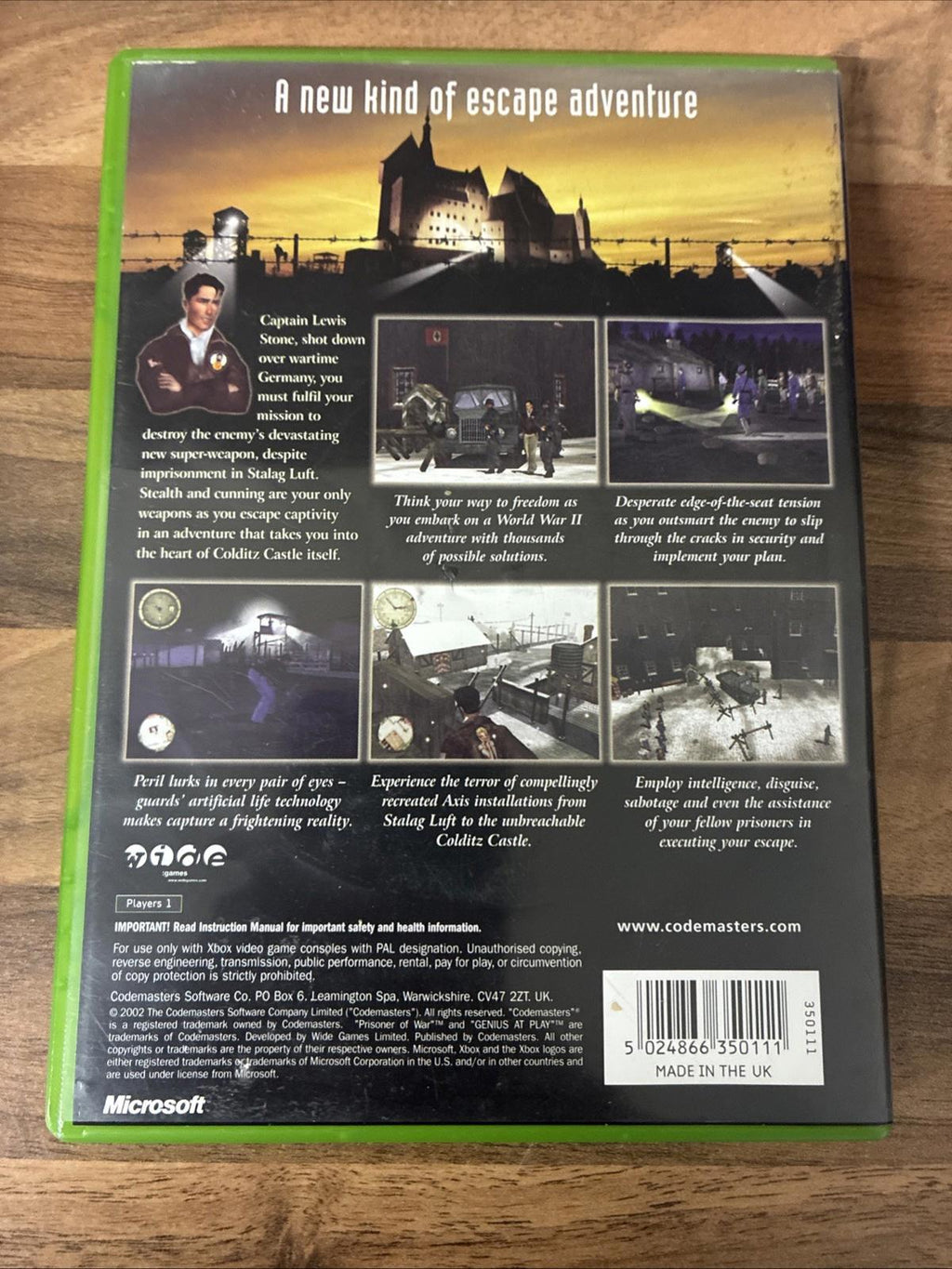 Prisoner of War (Xbox 2002) Video Game