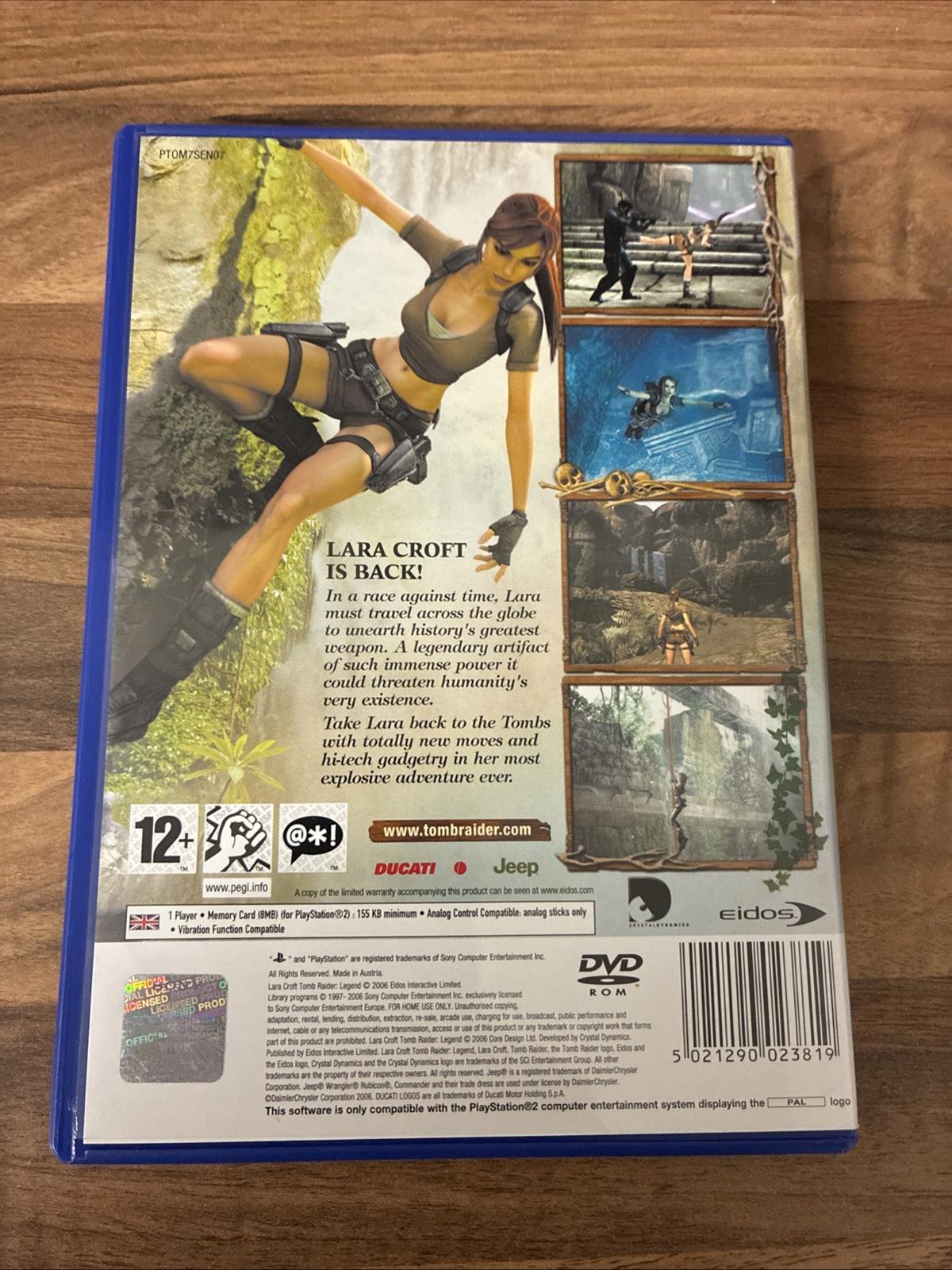 Lara Croft Tomb Raider: Legend (PAL Sony PS2, 2006) Mint Cond Disc Perfect