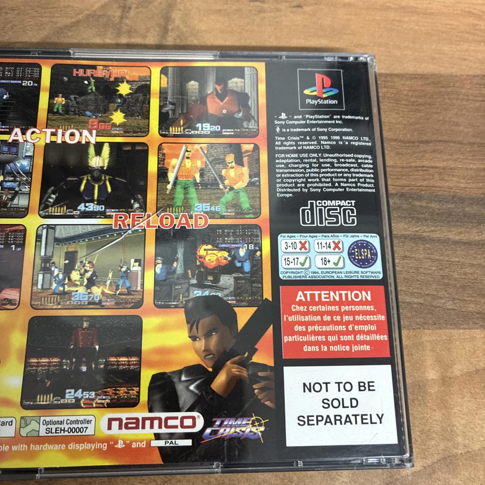 Time Crisis - Sony PlayStation 1, 1995, PS1,  Complete with Manual MINT!!