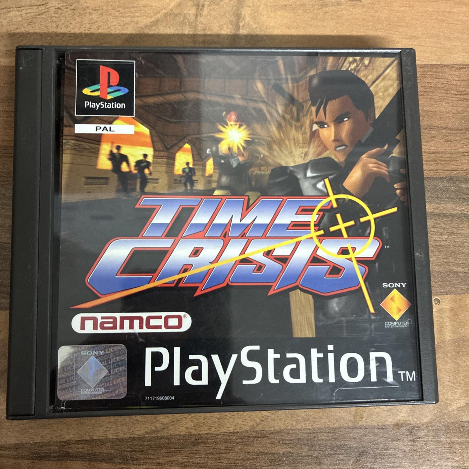 Time Crisis - Sony PlayStation 1, 1995, PS1,  Complete with Manual MINT!!