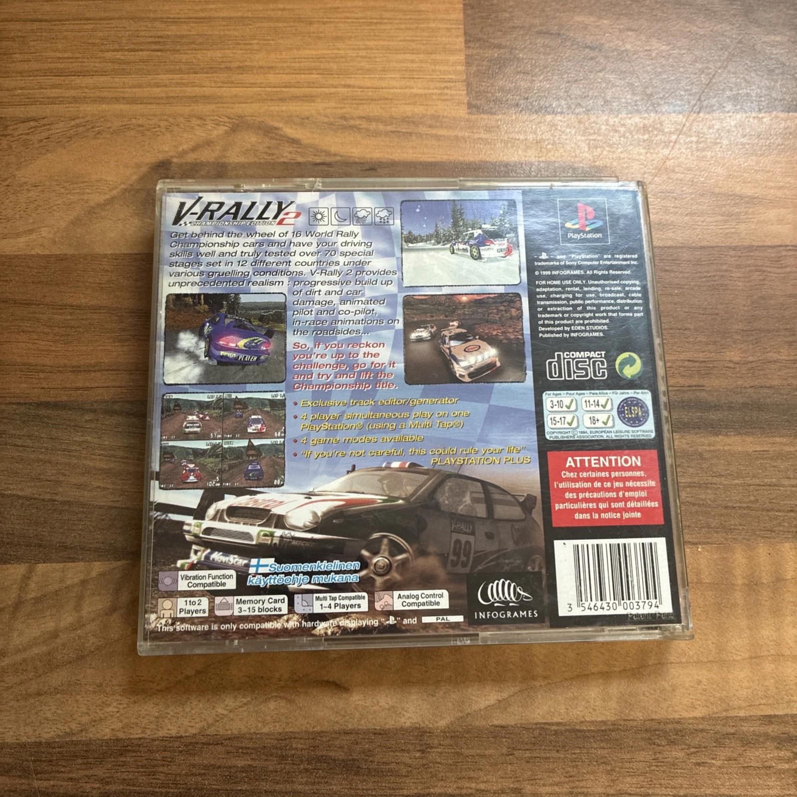 V Rally 2 Championship Edition - PlayStation 1  - Tested - PS1