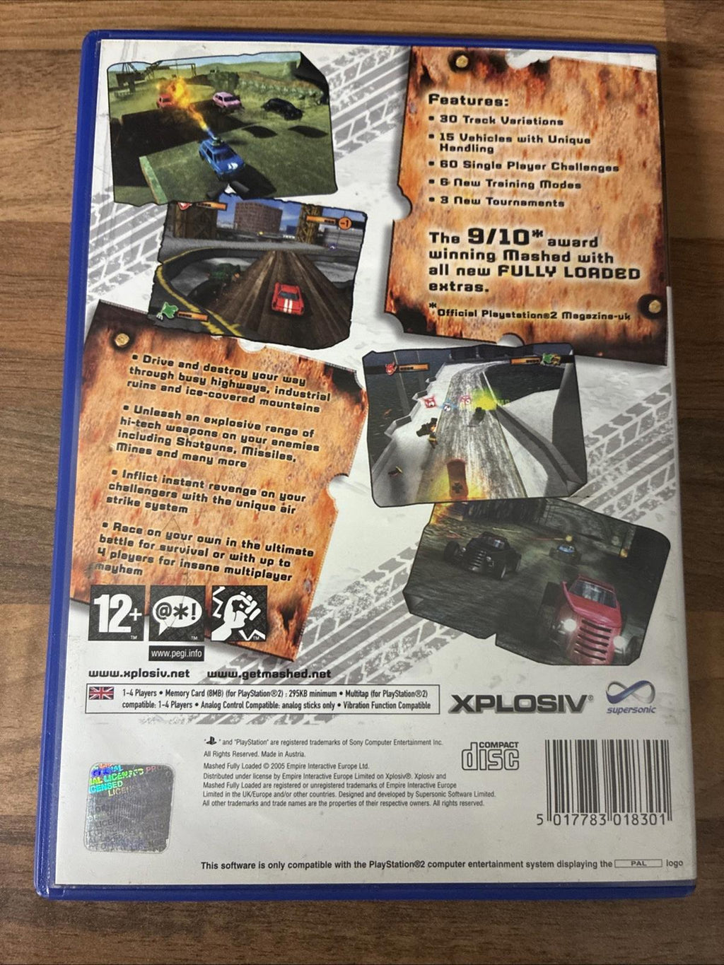 Sony PlayStation 2 Mashed Fully Loaded PS2 Video Game
