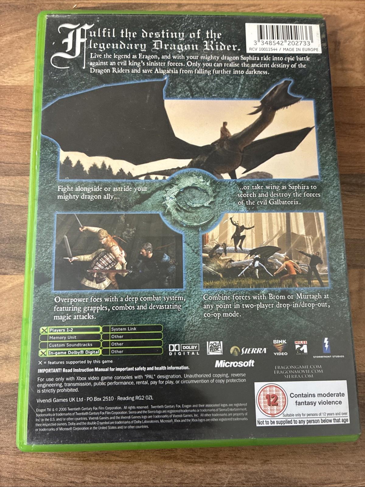 Eragon Microsoft Xbox