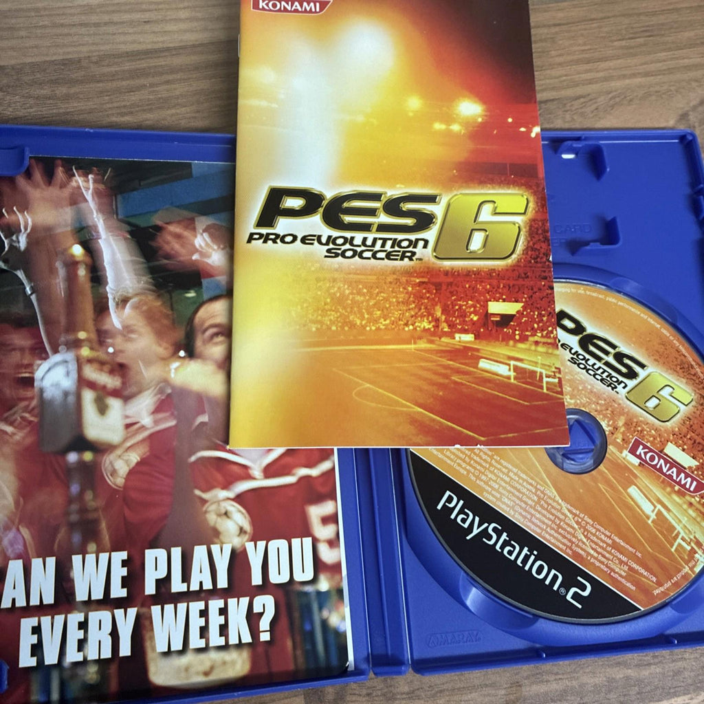 PlayStation 2 Pro Evolution Soccer 6 PES Football Game with Manual mint conditio