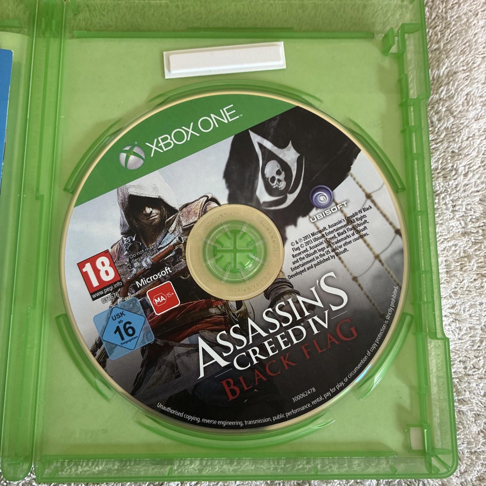 Assassins Creed IV: Black Flag (Xbox 1 One Game) No Cover Case And Game Plus Man