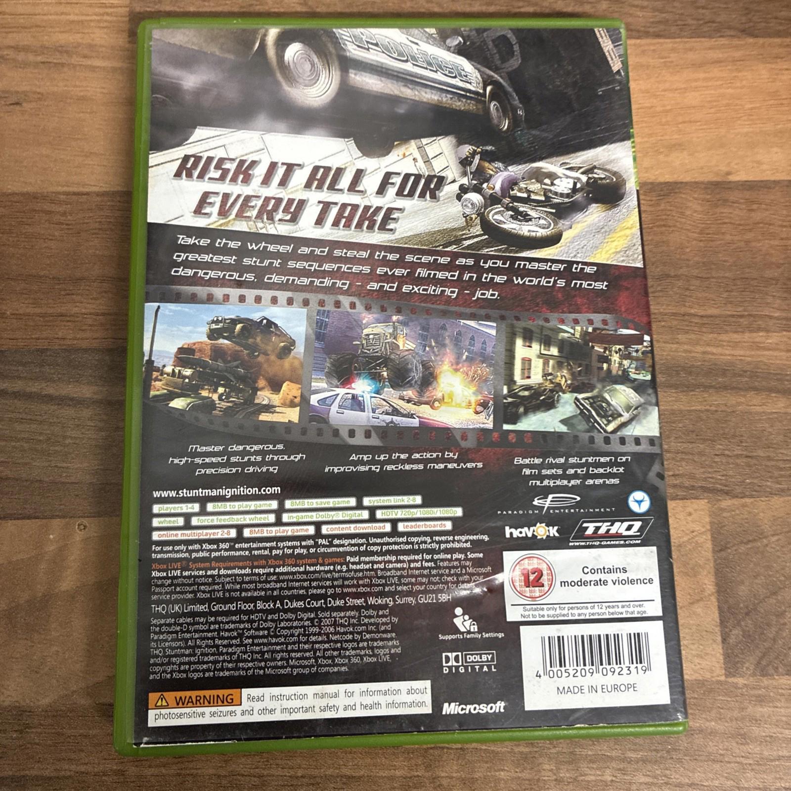 Stuntman: Ignition (Microsoft Xbox 360, 2007) - European Version
