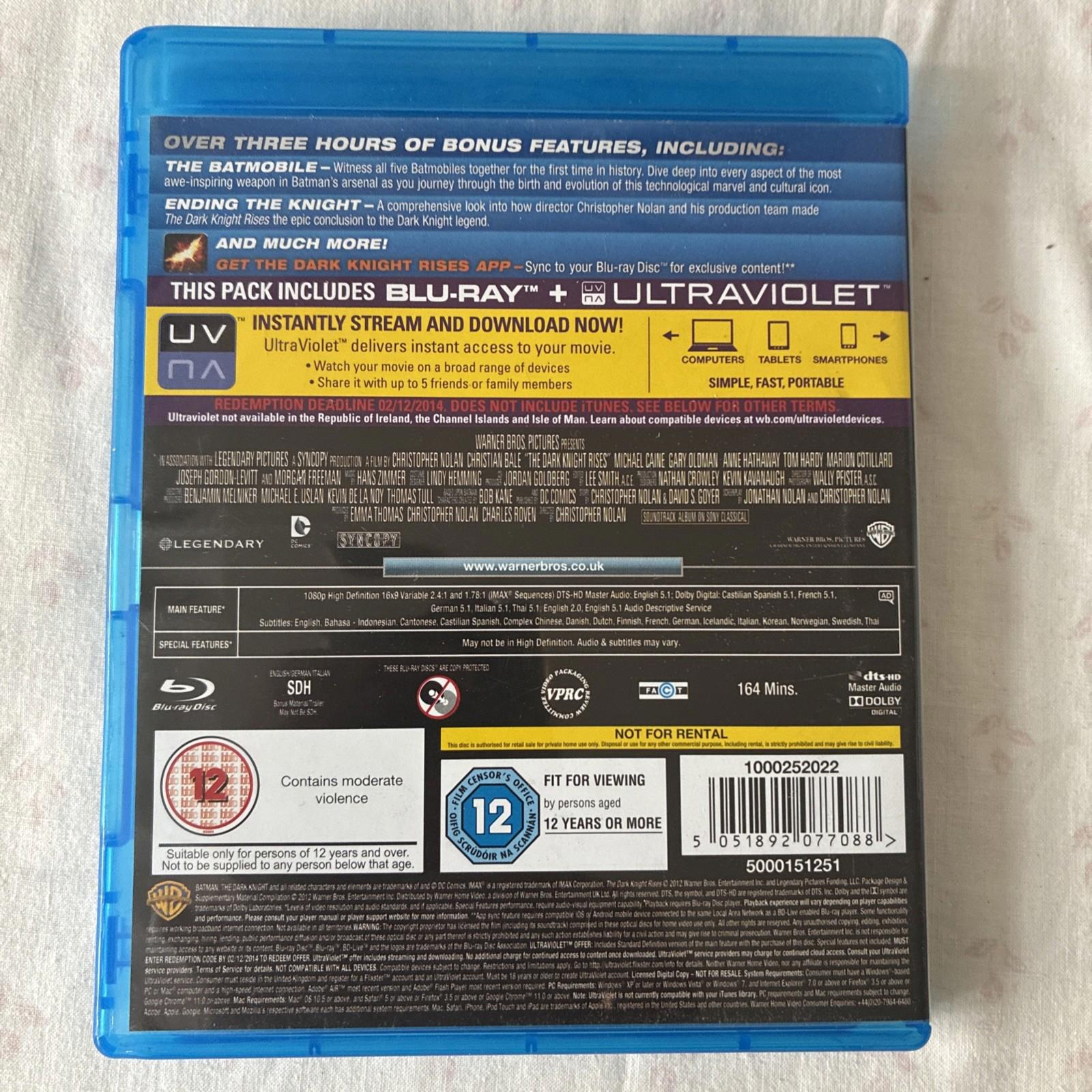 The  Dark Knight Rises (Blu-ray, 2012)
