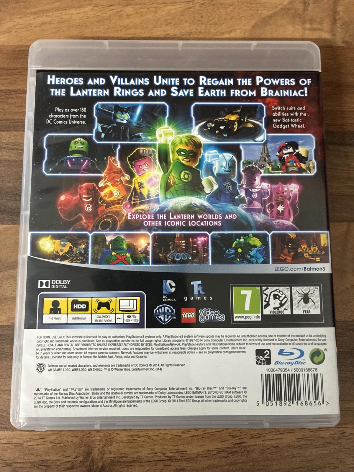 LEGO Batman 3: Beyond Gotham (Sony PlayStation 3, 2014) With Manual Disc Mint