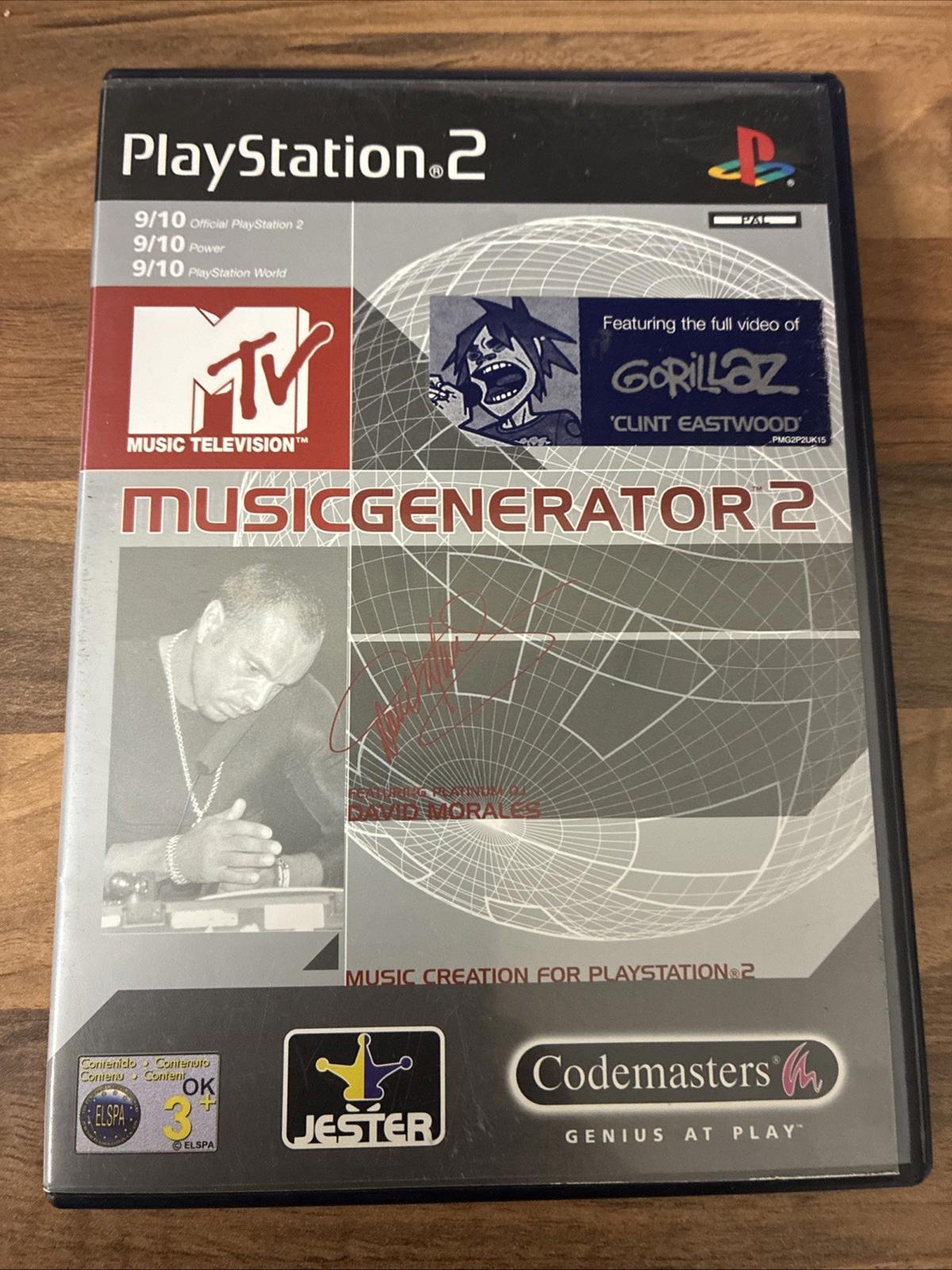 MTV Music Generator 2 (Sony PlayStation 2, 2001) -  VGC No Manual