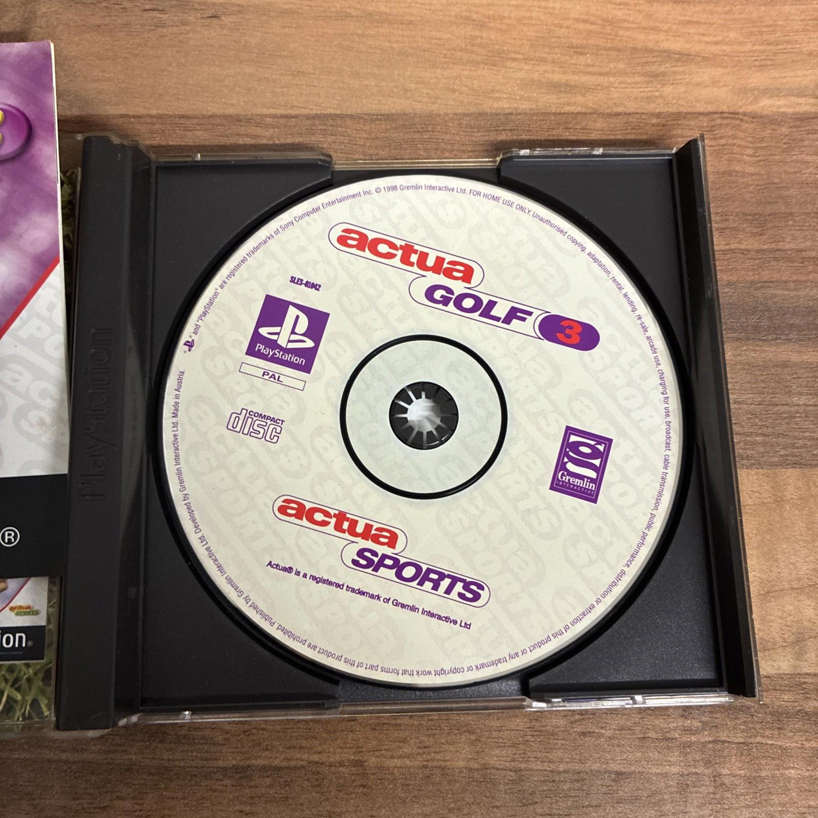 Actua Golf 3 - PlayStation 1 - Complete - Tested - PS1 Game