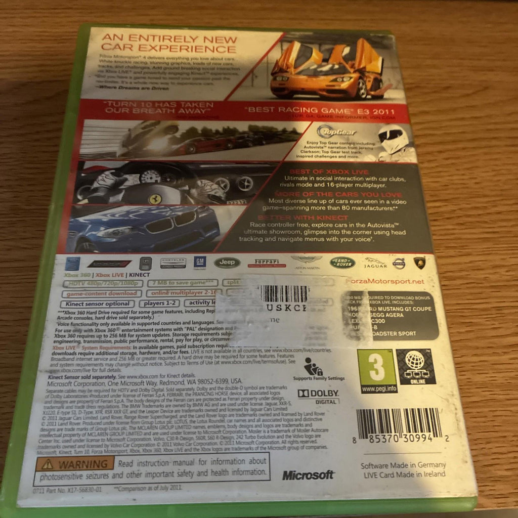 Forza Motorsport 4 (Xbox 360, 2011)