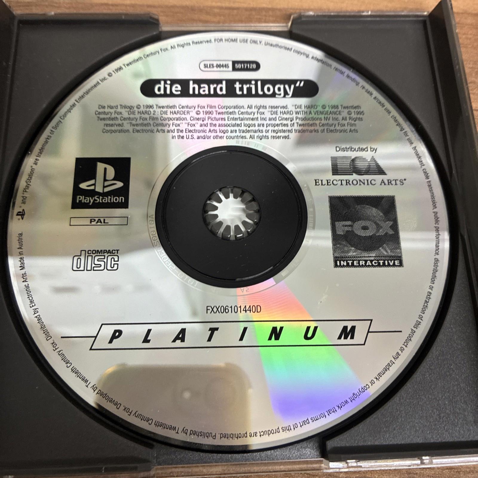 Die Hard Trilogy PlayStation 1 PS1 Game PAL Complete with Manual