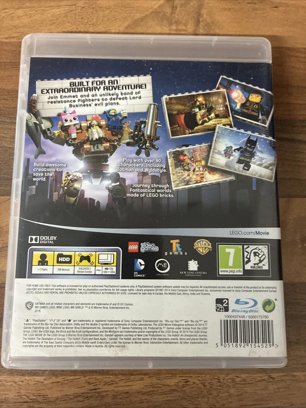 The LEGO Movie Videogame (PS3, 2014) Including Manual In VGC