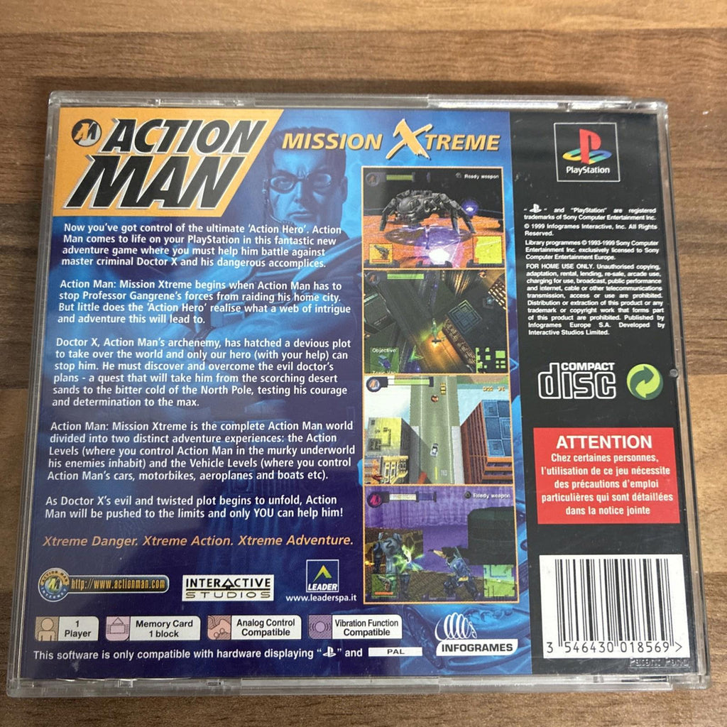 70491 Action Man Mission Xtreme - Sony PS1 Playstation 1 (1999) SLES 01761