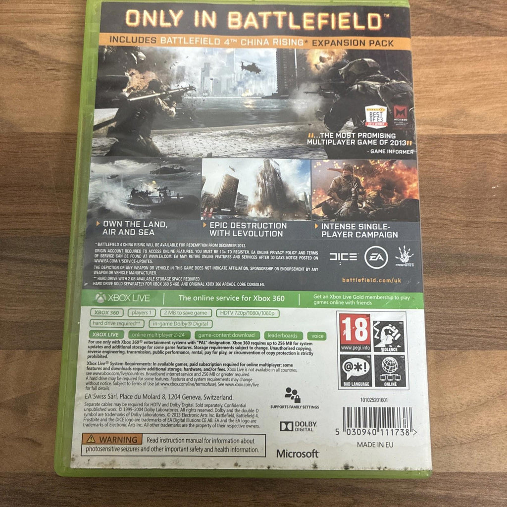 Battlefield 4 (Microsoft Xbox 360, 2013)