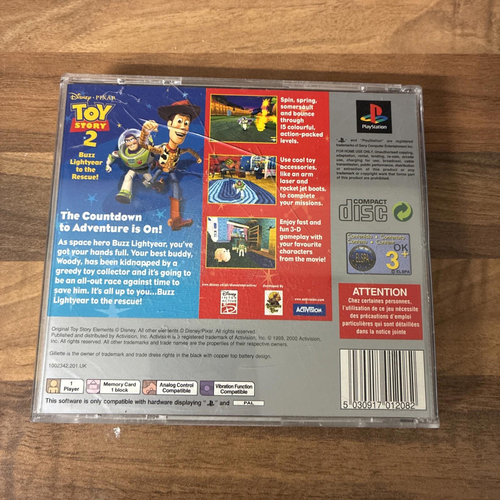 Toy Story 2 Buzz Lightyear to the Rescue! Platinum Sony PlayStation 1 PS1 Tested